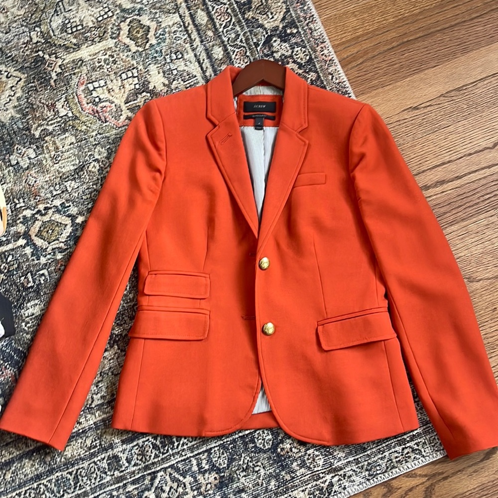J. Crew Schoolboy Blazer in rust orange Size 4